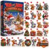 Tom and Jerry Classic Christmas 2026 Advent Calendar - front box with numbered character illustrations