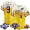 Uecker 9 Brewers jersey, back and front, with World Series 2026 and NL Champions patches