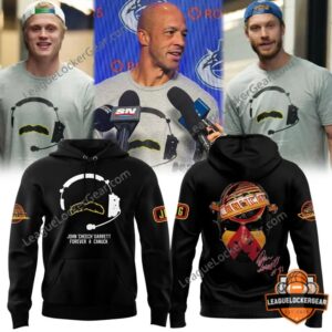Vancouver Canucks John Cheech Garrett Forever a Canuck Hoodie - front and back views