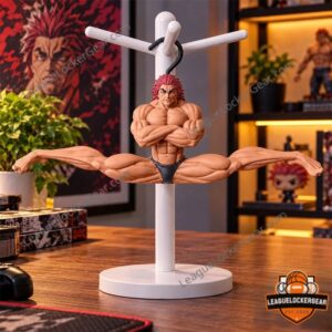 Yujiro Hanma Baki The Grappler Hanger Figure - front view on white display stand